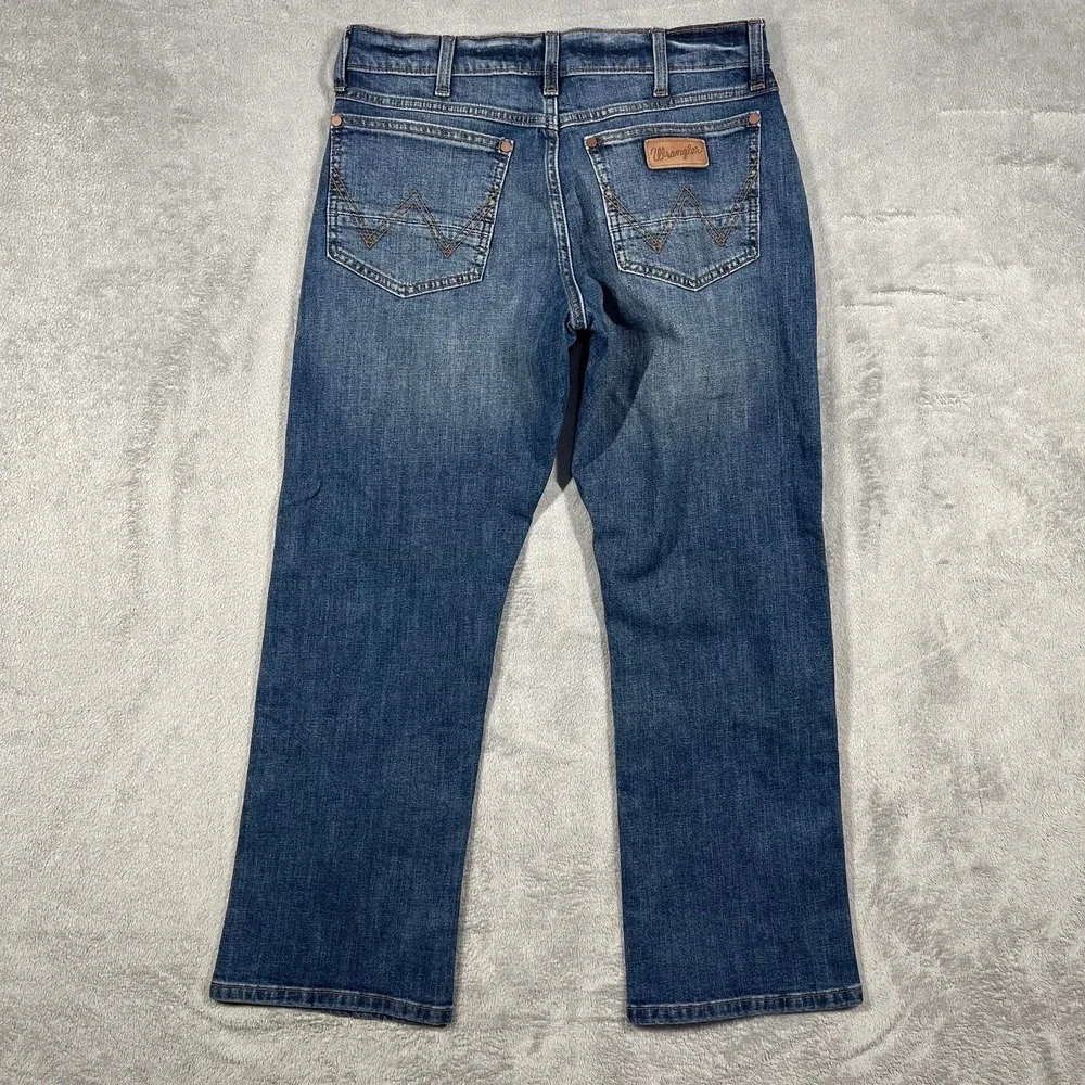 Wrangler Retro Relaxed Boot Jeans Mens 29(30)x30(29) Blue Medium‎ Wash WRT20MI